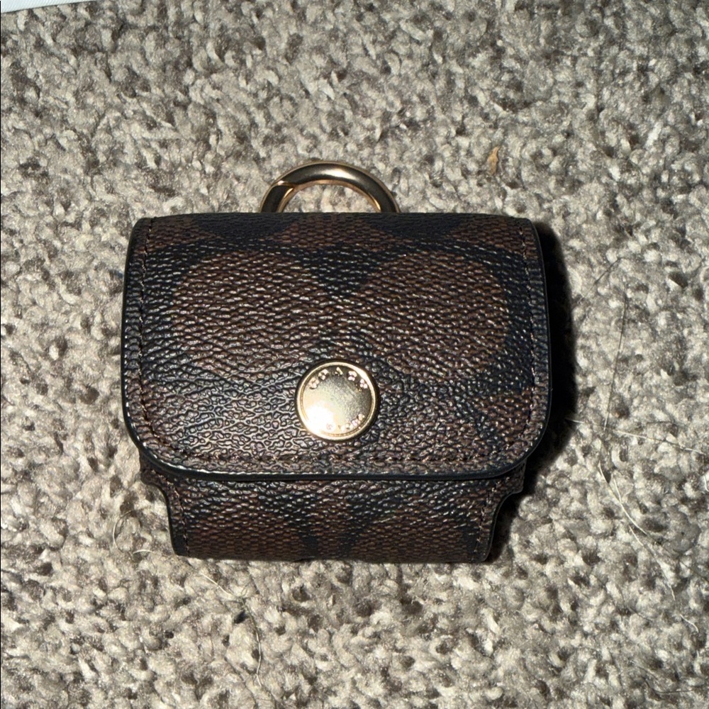 Coach Brown Leather AirPod Pro Case